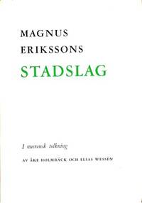 Magnus Erikssons stadslag. I nusvensk tolkning av…
