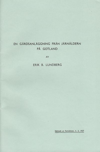 En gårdsanläggning från järnåldern på Gotland.…