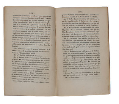 7 Papers on Radiant Heat: 1. Théorie de la chaleur (Extrait) - 2. Note sur la Chaleur rayonnante. - 3. Sur la Théorie-Physique de la Chaleur rayonnante. - 4. Extrait d'un Mémoire sur la Refroidissement séculaire du globe terrestre. - 5. Remarques gén... - [THE GREEN-HOUSE EFFECT] (photo 5)