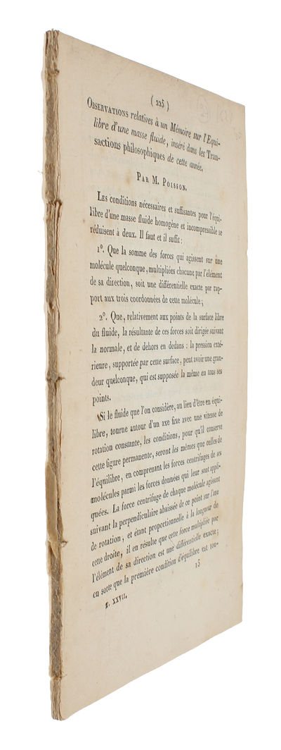 7 Papers on Radiant Heat: 1. Théorie de la chaleur (Extrait) - 2. Note sur la Chaleur rayonnante. - 3. Sur la Théorie-Physique de la Chaleur rayonnante. - 4. Extrait d'un Mémoire sur la Refroidissement séculaire du globe terrestre. - 5. Remarques gén... - [THE GREEN-HOUSE EFFECT] (photo 6)