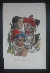 Costume degli Osagi - a hand-colored plate from &#39;Le Costume Ancien et Moderne&#39;