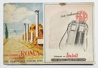 Come si arriva a Roma e come si parte. Le guide mobili RAPAG. (Fascist Era Sliding Road Map of Rome)