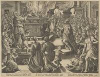 Engraving by Adriaen Collaert (ca. 1560-1618) after Jan van der Straet [Stradanus] (1523-1605) from the rare series Encomium Musices