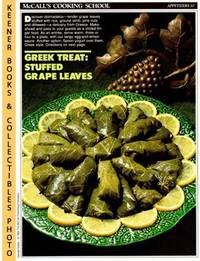 cover of McCall's Cooking School Recipe Card: Appetizers 10 - Stuffed Grape Leaves : Replacement McCall's Recipage or Recipe Card For 3-Ring Binders : McCall's Cooking School Cookbook Series