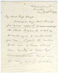 image of ALS, Bishop Nevill, primate of New Zealand, to C. M. Yonge (possibly author Charlotte Mary Yonge)