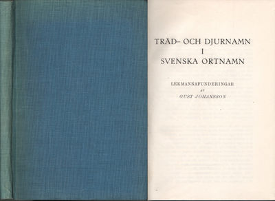 TRÄD- OCH DJURNAMN I  SVENSKA ORTNAMN.…