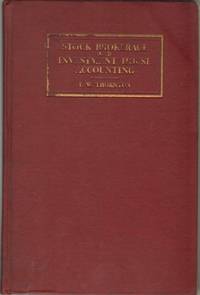 cover of STOCK BROKERAGE AND INVESTMENT HOUSE ACCOUNTING With Notes on Auditing Procedure