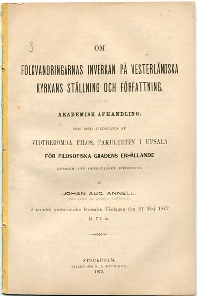 Om folkvandringarnas inverkan på vesterländska…
