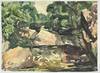 THREE ORIGINAL WATERCOLOR PAINTINGS OF RURAL SCENES [Signed]