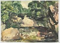 THREE ORIGINAL WATERCOLOR PAINTINGS OF RURAL SCENES [Signed]