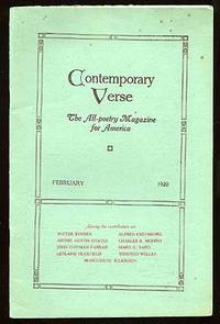 New York: Charles Wharton Stork, 1920. Softcover. Very Good. Vol. XI, no. 2. Very good in stapled wr...