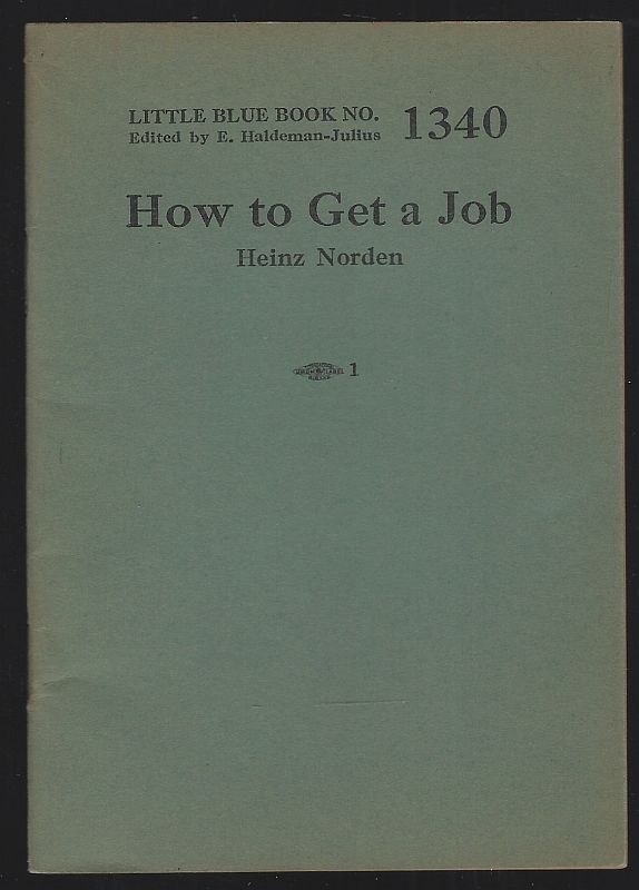 Norden, Heinz - How to Get a Job