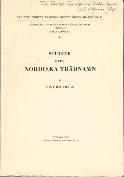 Studier till en svensk dialektgeografisk atlas. 3. Studier över nordiska trädnamn. Ak. avh. (photo 1)
