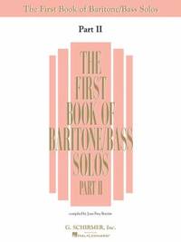 BIBLIO | The First Book of Baritone/Bass Solos, Part II by Created by ...