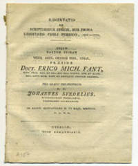 Dissertatio de scriptoribus Svecis, sub prima…