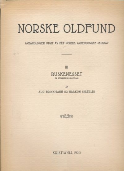 Ruskenesset. En stenalders jagtplass