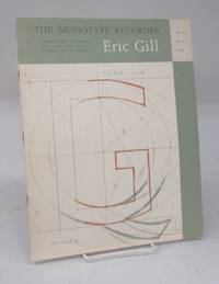 cover of The Monotype Recorder: Commemorating a Exhibition of Lettering and Type Designs by Eric Gill, Held at Monotype House, London in October 1958