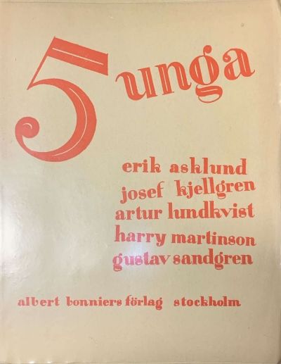5 unga. Unglitterär antologi.
