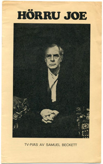 Hörru Joe. TV-pjäs av Samuel Beckett.