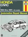 Honda Civic Automotive Repair Manual, 1984-1991