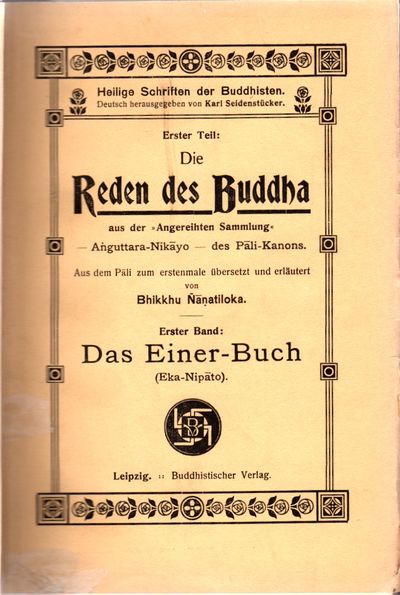 Die Reden des Buddha aus der “Angereihten…