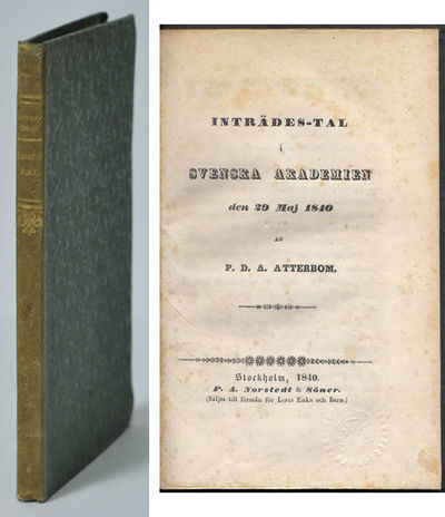 Inträdes-tal i Svenska akademien den 29 maj 1840.