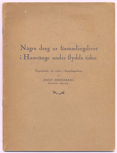 Några drag ur församlingslivet i Hamrånge under…
