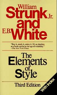 With Index (Elements of Style) de White, E. B