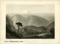 Portion of the Main Mountain Passage. Of the Upper Sacramento or Pitt River. July 20th at 1 p.m. 25  Miles South of Mt. Shasta.[Vintage Pacific Railroad Survey Lithograph] by 41st PARALLEL) Schumann, C. from F.W. Egloffstein (illus) -  1855.