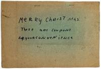 Merry Christmas. These are coupons for your convenience" - Homemade Coupon Book from Child to Mother