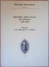 cover of Historic Town Plans of Lincoln 1610-1920