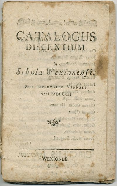 Catalogus discentium in schola Wexionensi, sub…