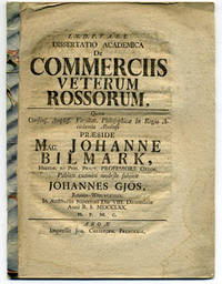 Dissertatio academica de commerciis veterum…