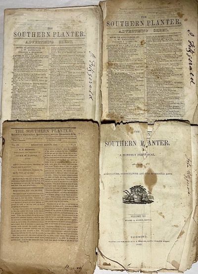The Southern Planter. Devoted to Agriculture, Horticulture, and the Household Arts. 1849-1855. 4 misc. issues