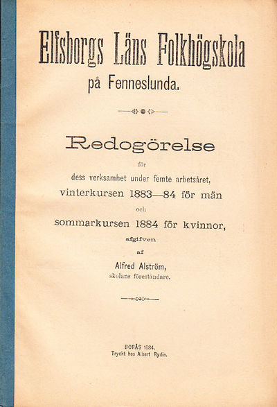 Elfsborgs läns folkhögskola på Fenneslunda.…