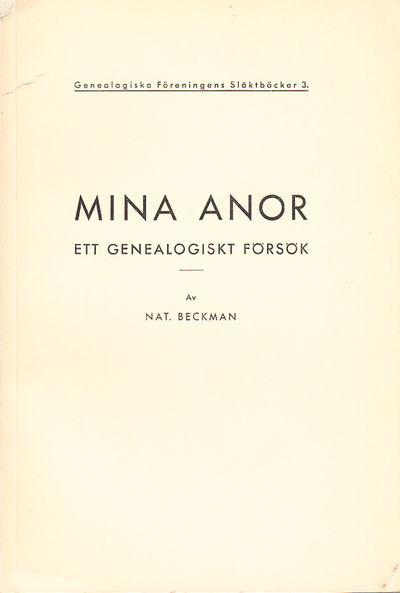 Mina anor. Ett genealogiskt försök.