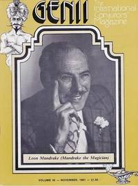 image of Genii: The International Conjurors Magazine:November 1981