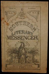 THE SOUTHERN LITERARY MESSENGER. OCTOBER, 1861; NO.4 (Confederate Imprint)