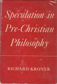 speculation and revelation in modern philosophy richard kroner pdf
