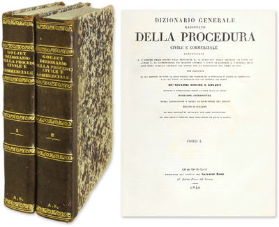 Dizionario Generale Ragionato Della Procedura Civile E Commerciale..