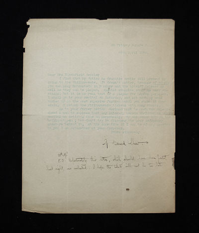 Typed/Autograph Letter Signed