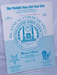 Most Worshipful Prince Hall Grand Lodge 134th Annual Communication: Welcome to Ontario, July 14-19, 1989