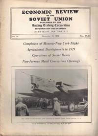 Economic Review of the Soviet Union Volume IV, Numbers 21-22 November 15, 1929