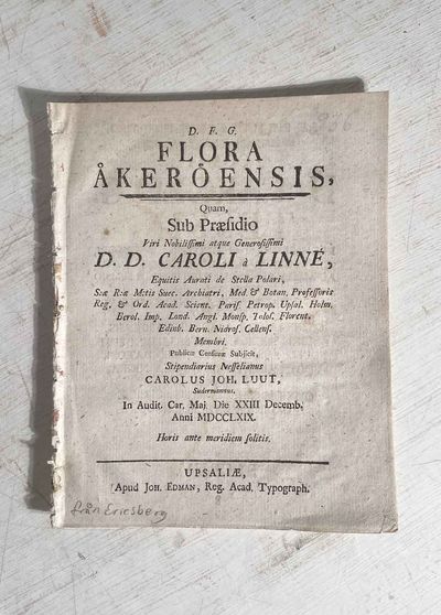 Flora Åkeröensis. A.a.