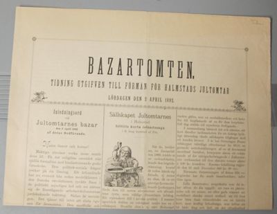 Bazartomten. Tidning utgifven till förmån för…