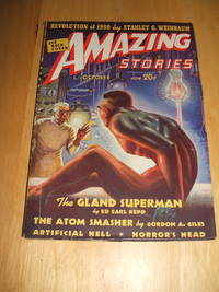 Amazing Stories for October 1938 by Edited by Raymond A. Palmer with Stories by Ed Earl Repp, Ralph Milne Farley , Ray Cummings and others - 1938