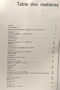 Le livre des premiers secours - conseils de survie contrôle programmé des...
