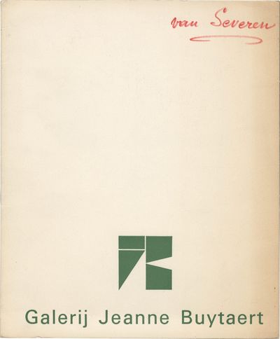 Van Severen (Original catalog for the 1968 exhibition)