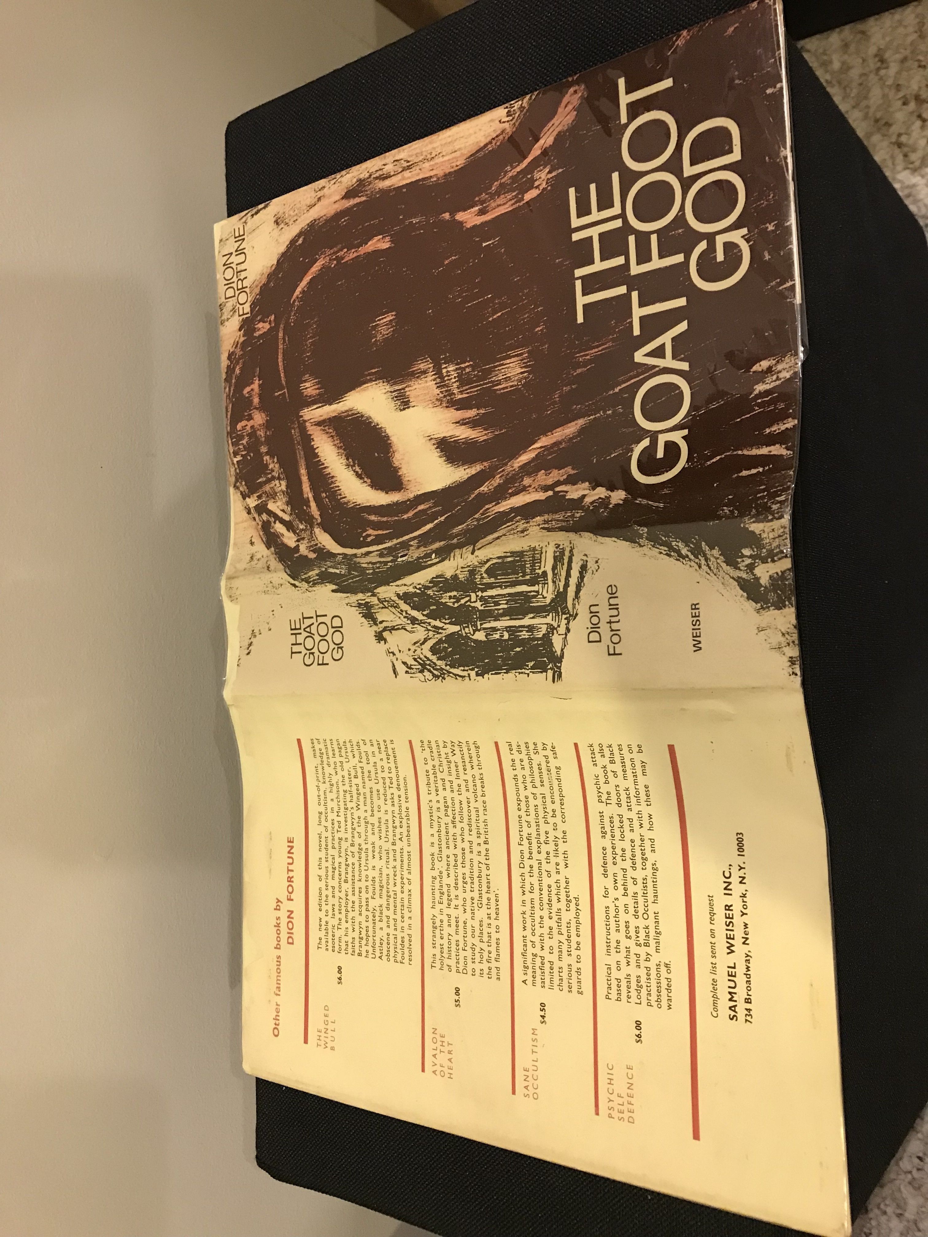 The GoatFoot God by Dion Fortune Hardcover 1971 from Low Brow