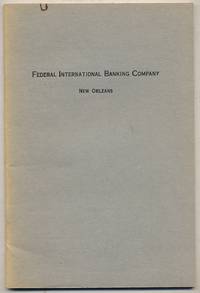 Federal International Banking Company of New Orleans, LA: Articles of AssOCIATION